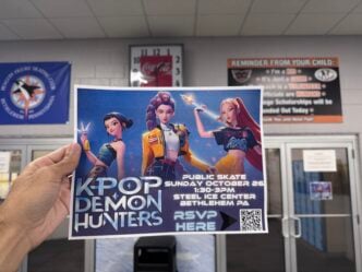k pop demon hunters ice skate event at steel city ice bethlehem pa